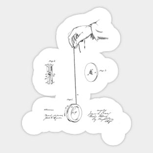 Whirligig Toy Vintage Patent Drawing Sticker